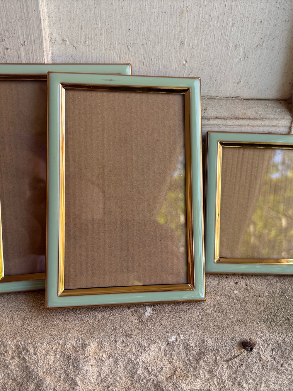Mint Green and Gold Picture Frame by Rachel Zoe Home